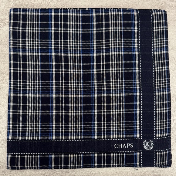 Chaps Other - Chaps Men's Blue Plaid Vintage Handkerchief
